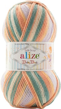Knitting Yarn Alize Baby Best Batik 7917 - 1