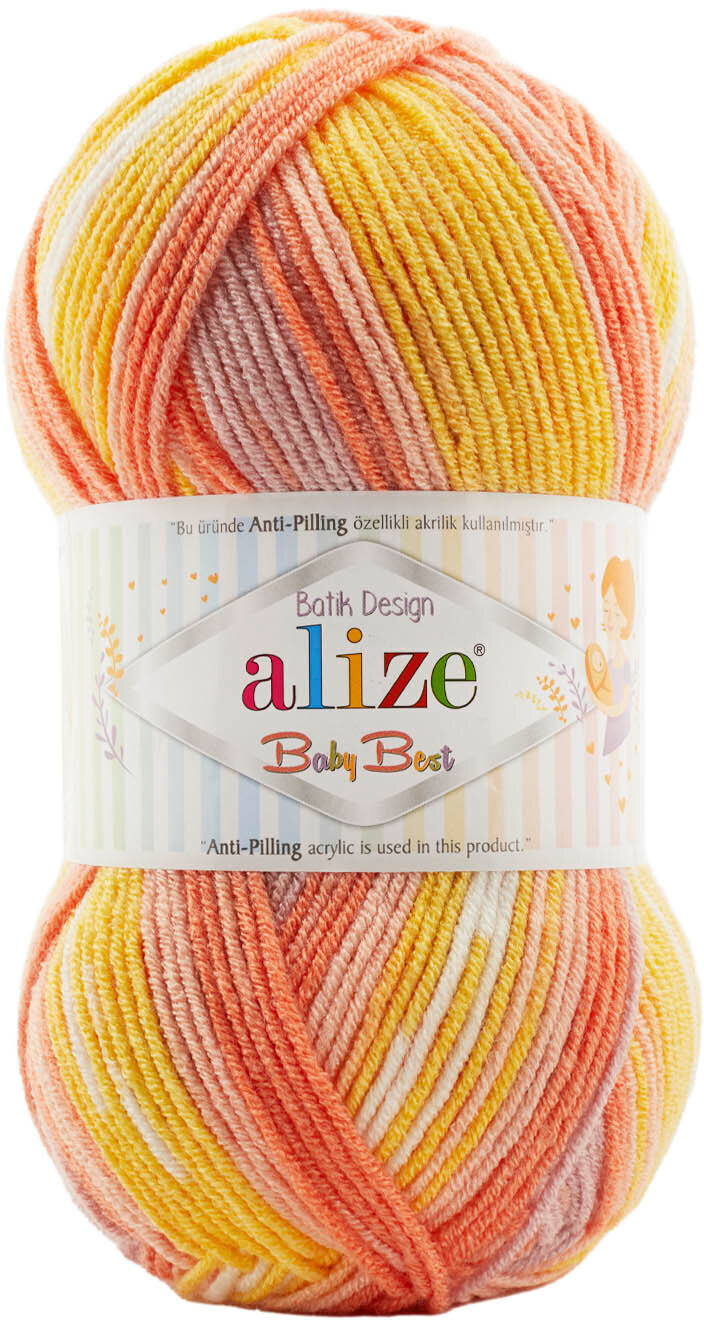 Knitting Yarn Alize Baby Best Batik 7721 Knitting Yarn