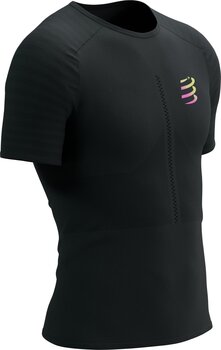 Тениска с къс ръкав за бягане Compressport Racing SS Tshirt M Black/Safety Yellow L Тениска с къс ръкав за бягане - 1