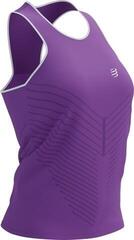Sleeveless Top
 Compressport Performance Singlet W Royal Lilac/White