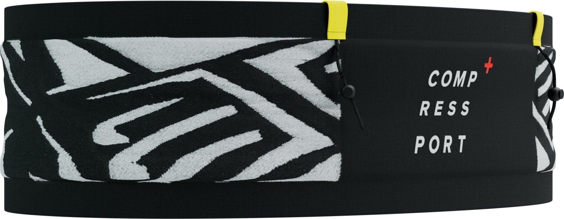 Běžecké pouzdro Compressport Free Belt Pro Black/White/Safety Yellow XS/S Běžecké pouzdro