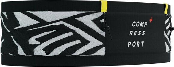 Běžecké pouzdro Compressport Free Belt Pro Black/White/Safety Yellow XS/S Běžecké pouzdro - 1