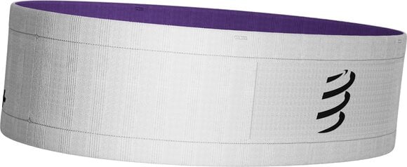 Hardloophoes Compressport Free Belt White/Royal Lilac XS/S Hardloophoes - 1