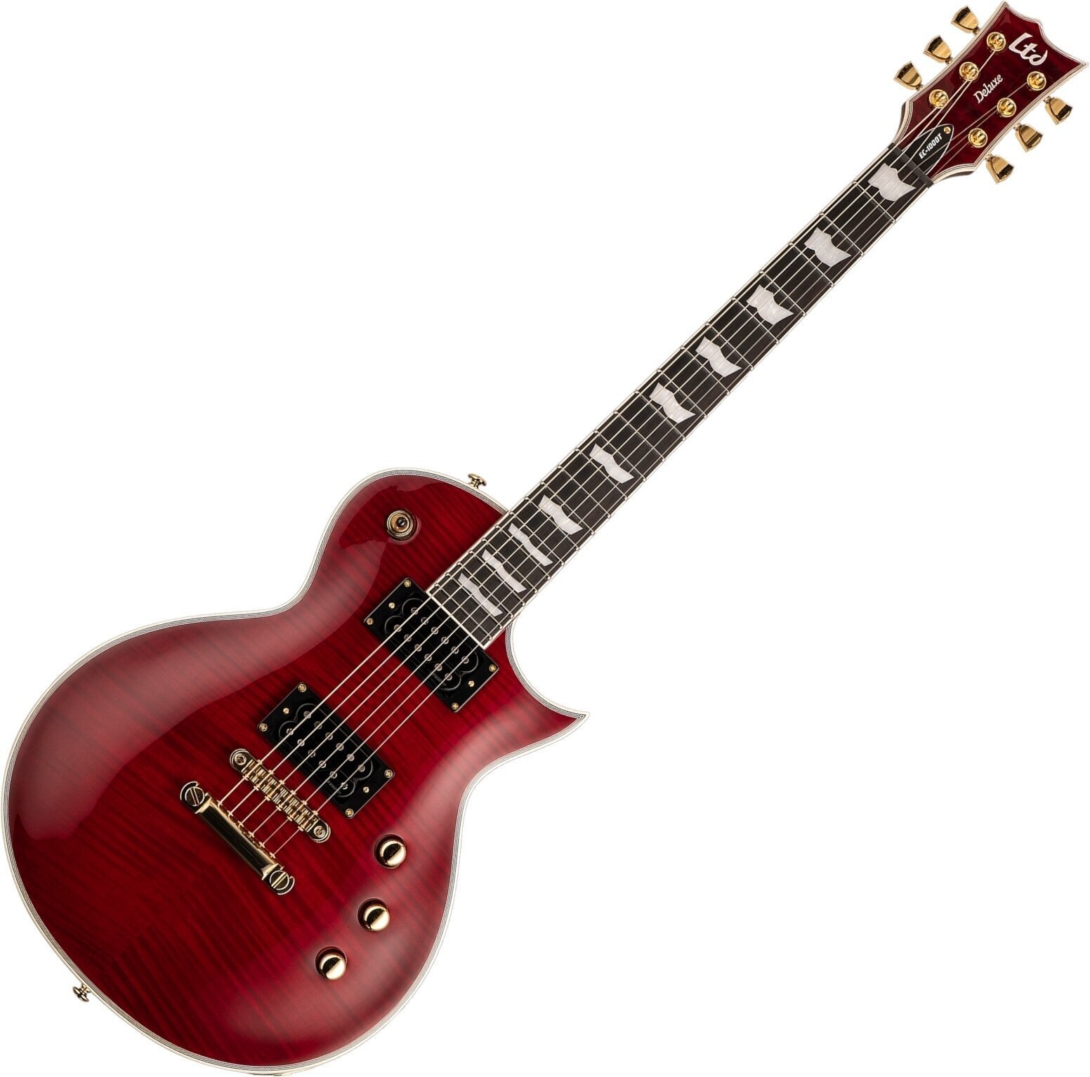 Guitare électrique ESP LTD EC-1000T CTM See Thru Black Cherry (Endommagé)