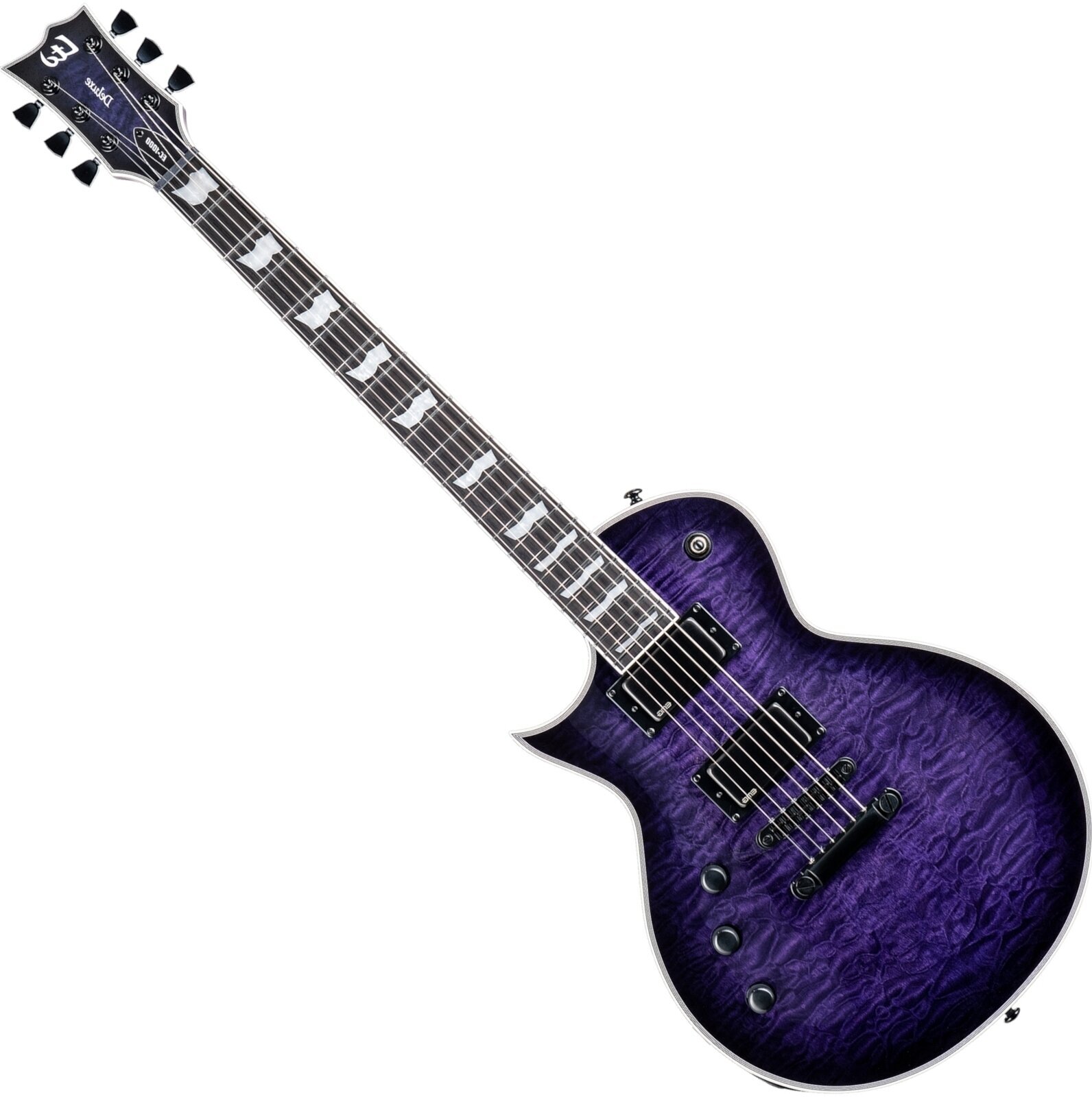 Elektrische gitaar ESP LTD EC-1000 QM LH See Thru Purple Sunburst (Beschadigd)
