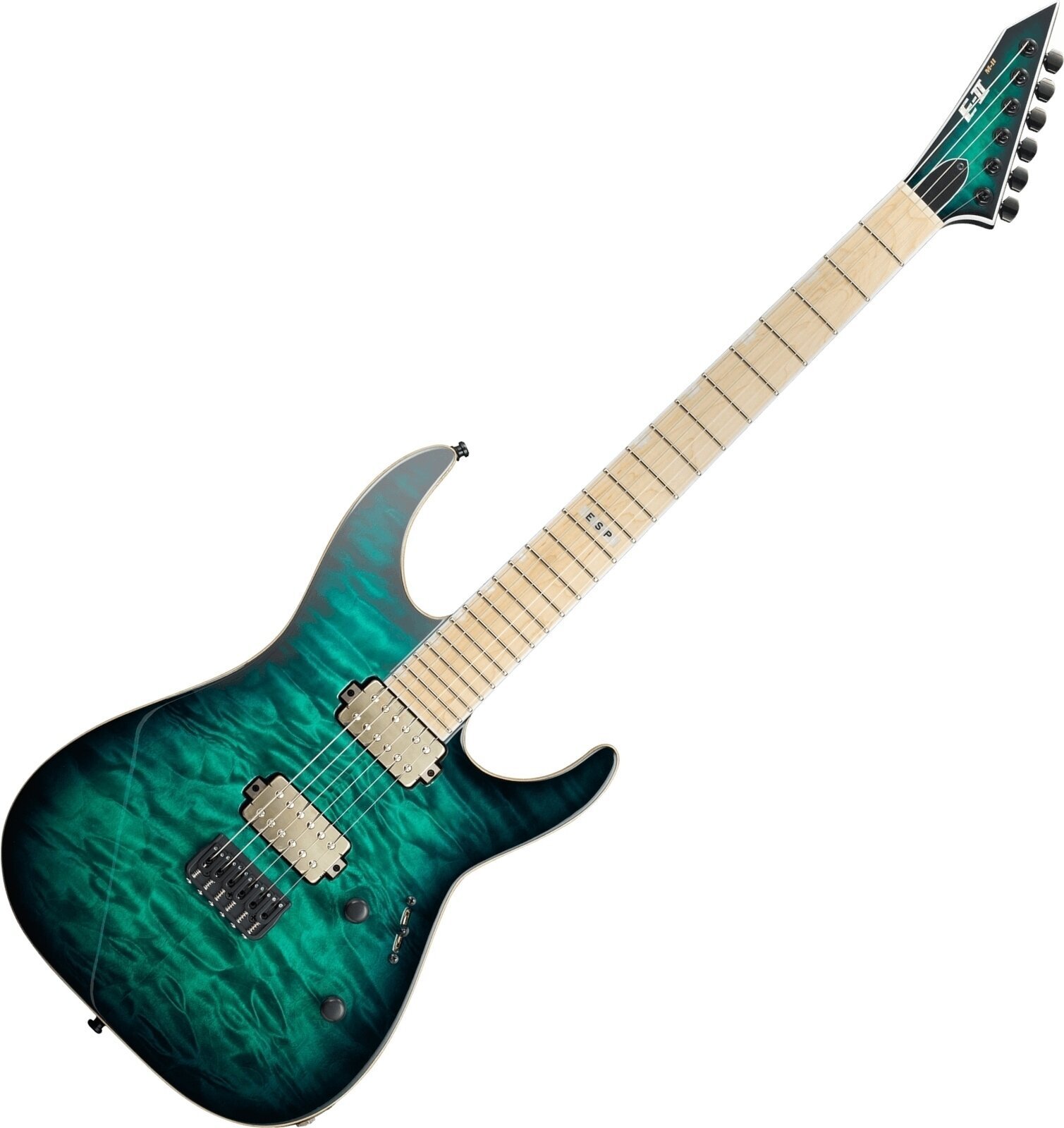 Elektromos gitár ESP M-II NT Black Turquoise Burst