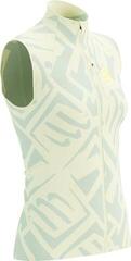Μπουφάν για Τρέξιμο Compressport Hurricane Windproof Vest W Sugar Swizzle/Ice Flow/Safety Yellow L Μπουφάν για Τρέξιμο