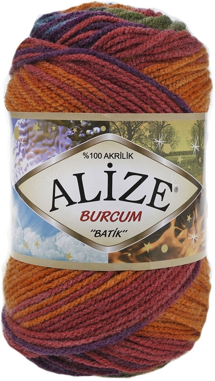 Плетива прежда Alize Burcum Batik 4827