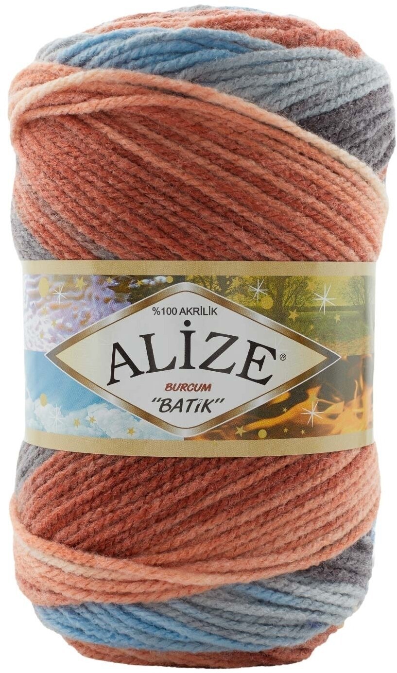 Fios para tricotar Alize Burcum Batik 7922