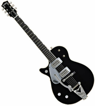 Elektrische gitaar voor linkshandige speler Gretsch G6128TLH Duo Jet with Bigsby Black LH - 1