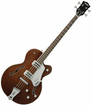 Polu-akustična bas gitara Gretsch G6119B Broadkaster Bass Walnut Stain - 1