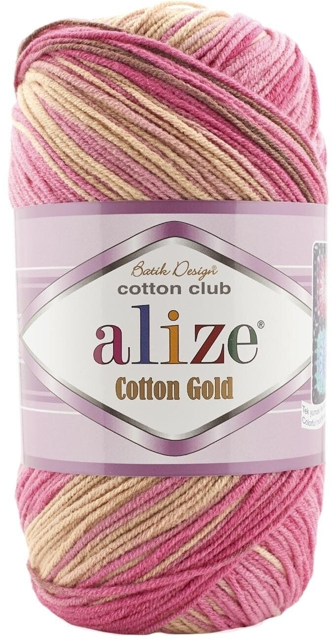 Kötőfonal Alize Cotton Gold Batik 7829