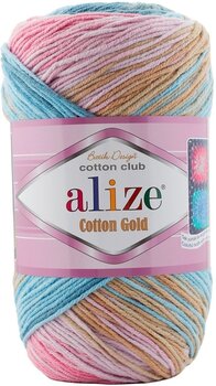 Fios para tricotar Alize Cotton Gold Batik 2970 - 1