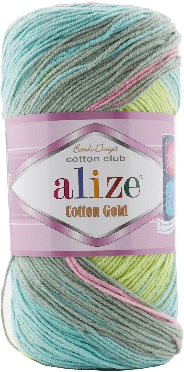 Fios para tricotar Alize Cotton Gold Batik 6792