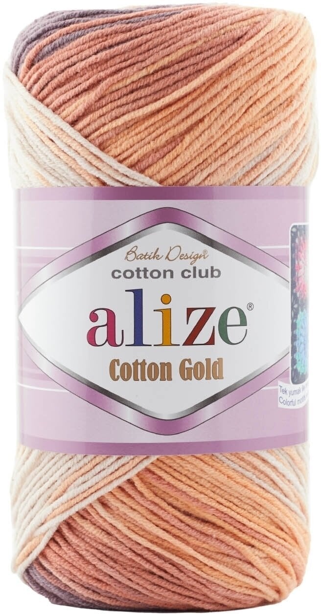 Fios para tricotar Alize Cotton Gold Batik 4741
