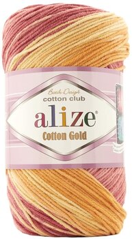 Fios para tricotar Alize Cotton Gold Batik 7833 - 1