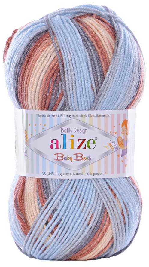 Knitting Yarn Alize Baby Best Batik 7922 Knitting Yarn