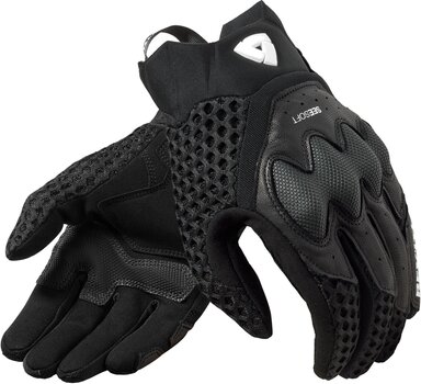 Motorcycle Gloves Rev'it! Gloves Veloz Black 3XL Motorcycle Gloves - 1