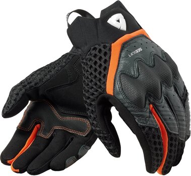 Guantes de moto Rev'it! Gloves Veloz Black/Orange 3XL Guantes de moto - 1