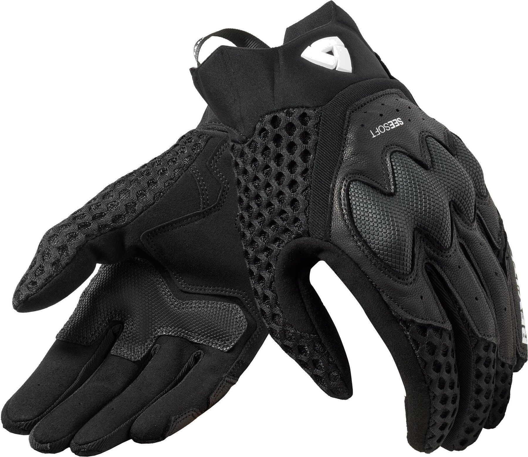 Motorcycle Gloves Rev'it! Gloves Veloz Ladies Black XS Motorcycle Gloves