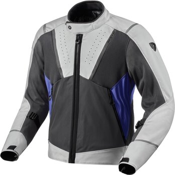 Textile Jacket Rev'it! Jacket Airwave 4 Grey/Blue M Textile Jacket - 1