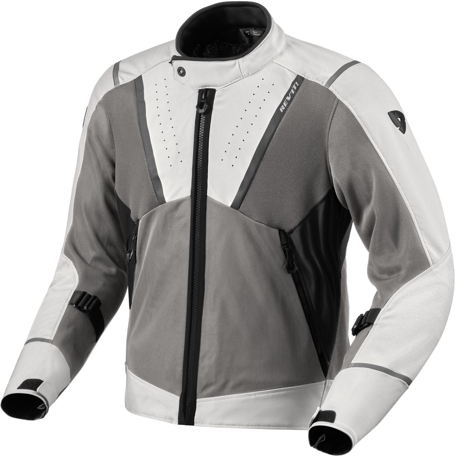 Textile Jacket Rev'it! Jacket Airwave 4 Silver/Anthracite 3XL Textile Jacket