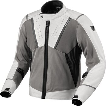 Textile Jacket Rev'it! Jacket Airwave 4 Silver/Anthracite 3XL Textile Jacket - 1