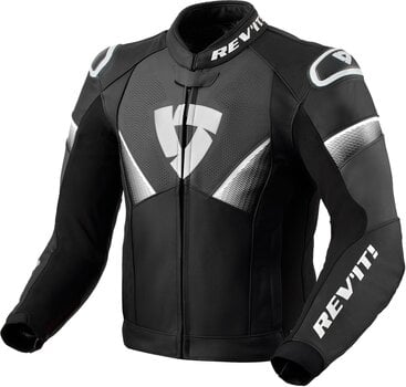 Bőrdzseki Rev'it! Jacket Argon 2 Black/White 46 Bőrdzseki - 1