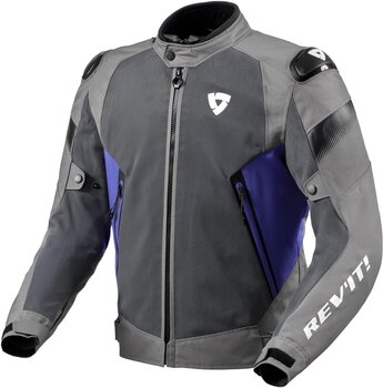 Textilná bunda Rev'it! Jacket Control Air H2O Grey/Blue 3XL Textilná bunda - 1