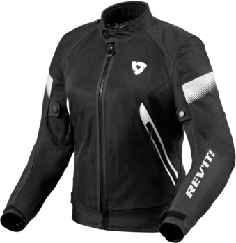 Textile Jacket Rev'it! Jacket Control Air H2O Ladies Black/White 34 Textile Jacket - 1