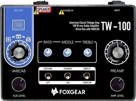 Amplificadores de guitarra eléctrica Foxgear TW-100 Amplificadores de guitarra eléctrica - 1