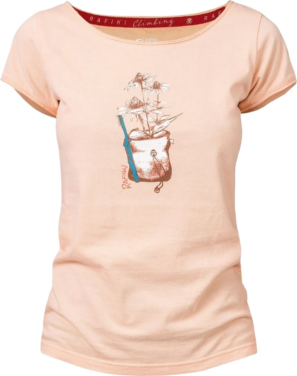 Outdoor T-Shirt Rafiki Jay Lady T-Shirt Short Sleeve Peach Parfait 40 Outdoor T-Shirt