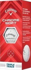 Golfové lopty Callaway Chrome Soft 2024 White Triple Track Golfové lopty