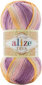 Knitting Yarn Alize Diva Batik 6958 - 1