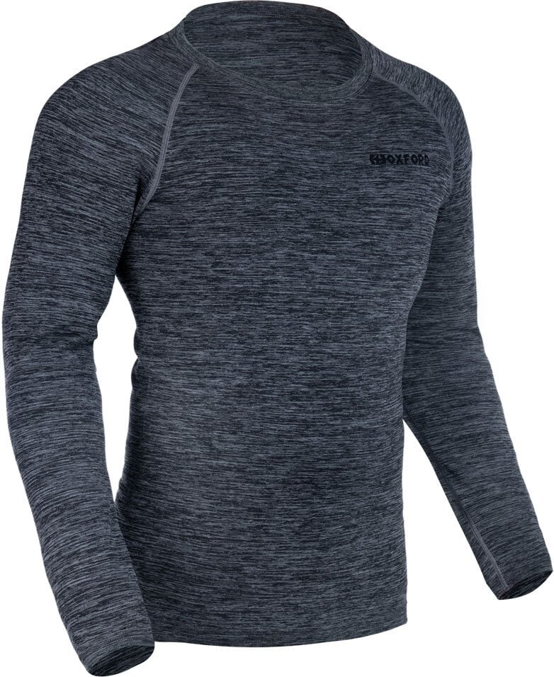 Motorrad funktionsbekleidung Oxford Advanced Base Layer MS Top Grey S/M