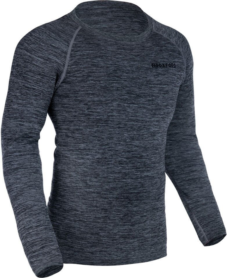 Funktionel motorcykel skjorte Oxford Advanced Base Layer MS Top Grey S/M