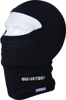Moto podkapa / maska Oxford Deluxe Balaclava Silk Black - 1
