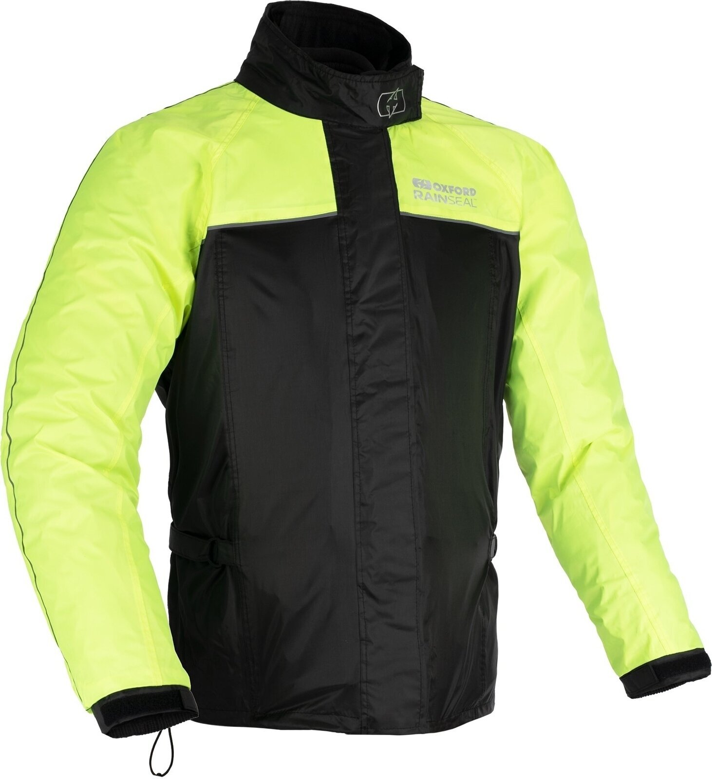 Motorcycle Rain Jacket Oxford Rainseal Over Jacket Black/Fluo 6XL Motorcycle Rain Jacket