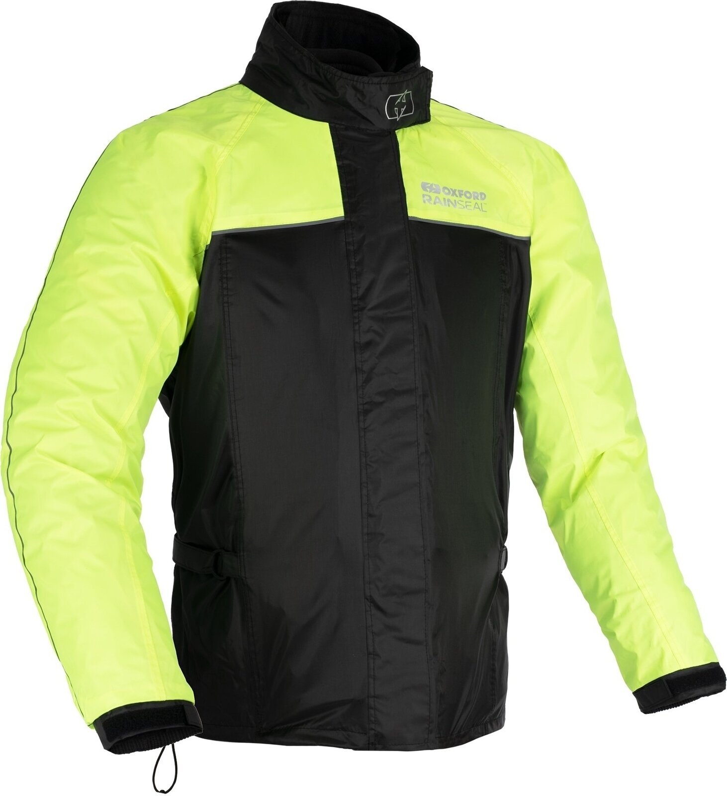 Moto bunda do dažďa Oxford Rainseal Over Jacket Black/Fluo XL