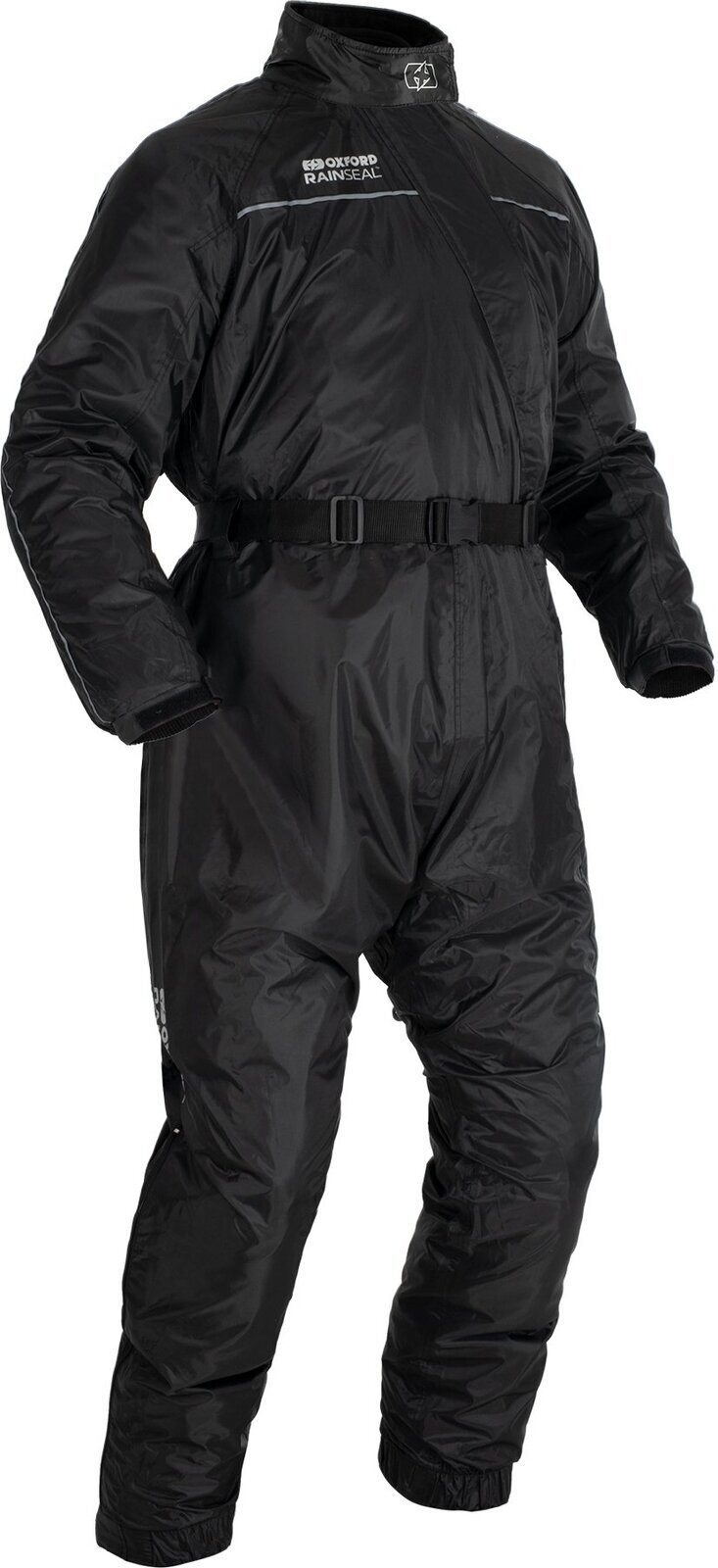 Motorcycle Rain Suit Oxford Rainseal Oversuit Black 4XL Motorcycle Rain Suit