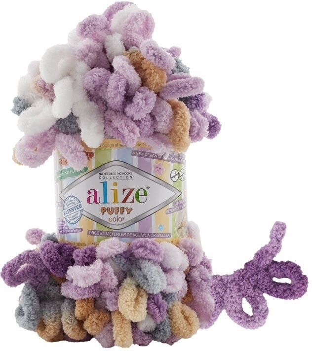 Fios para tricotar Alize Puffy Color 6522