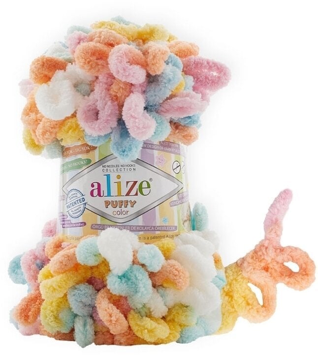 Fios para tricotar Alize Puffy Color 6521