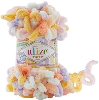 Fios para tricotar Alize Puffy Color 6520 - 1