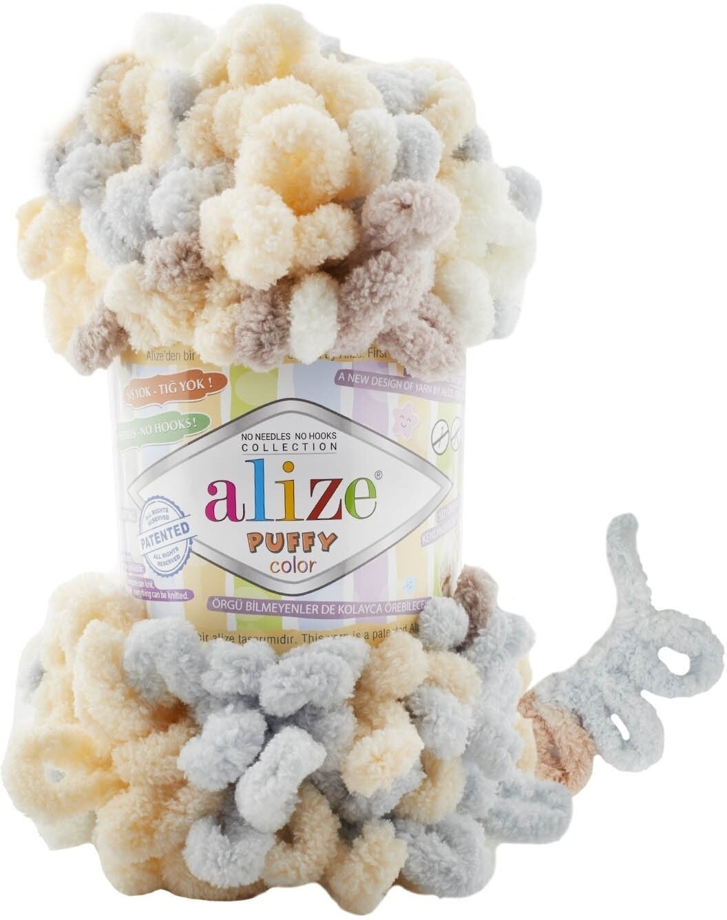 Hilo de tejer Alize Puffy Color 6463 Hilo de tejer