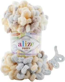 Knitting Yarn Alize Puffy Color 6463 - 1