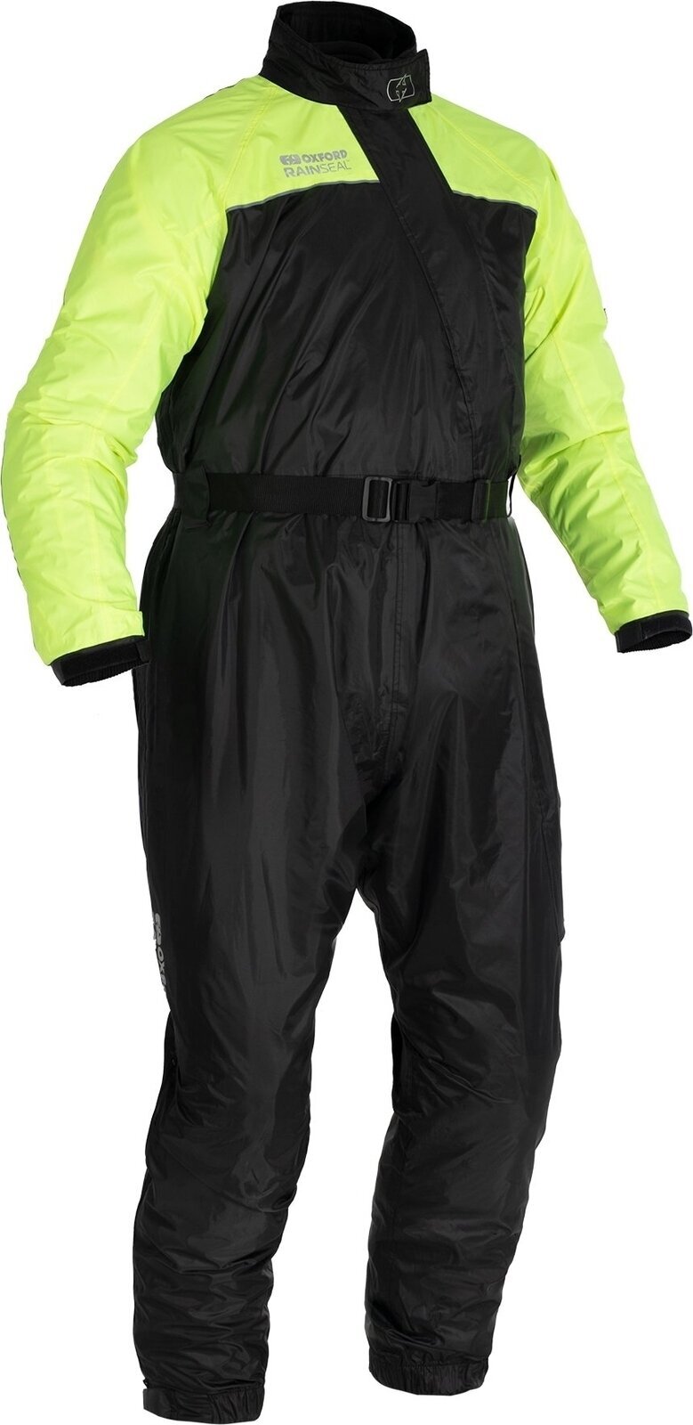 Motorcycle Rain Suit Oxford Rainseal Oversuit Black/Fluo 4XL Motorcycle Rain Suit