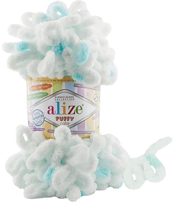 Knitting Yarn Alize Puffy Color 6491