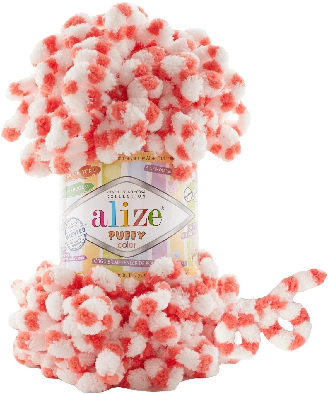 Knitting Yarn Alize Puffy Color 6495