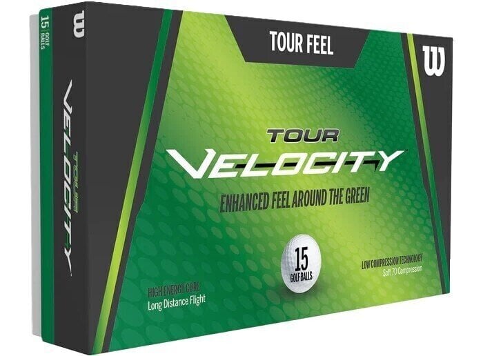 Нова топка за голф Wilson Staff Tour Velocity Golf Balls White 15 Ball Pack