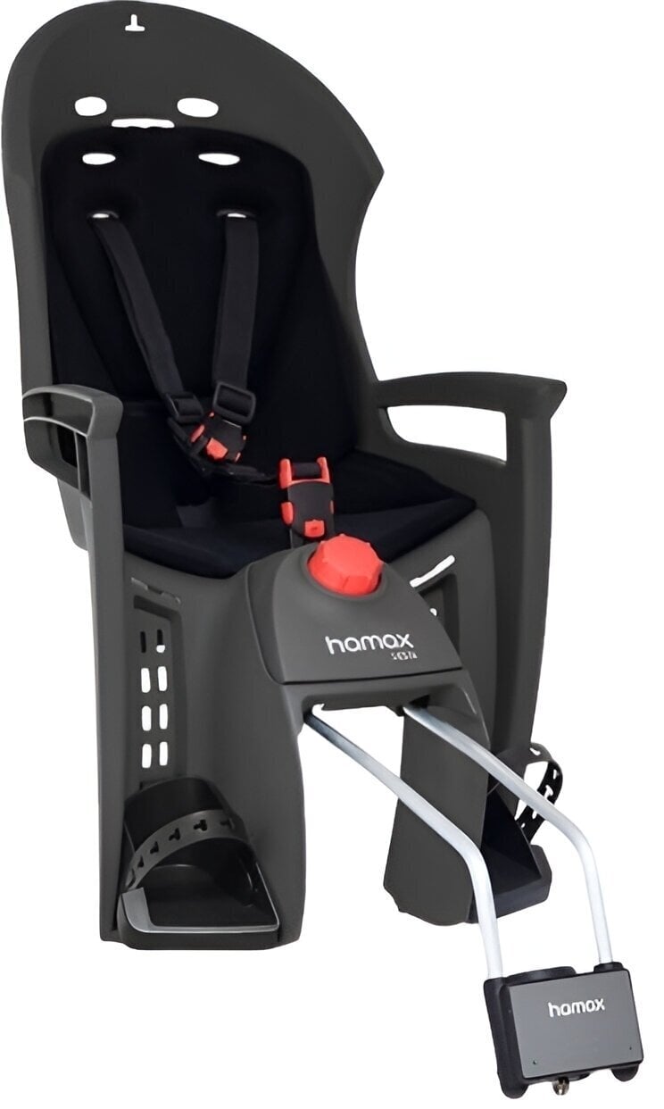 Gyerekülés és pótkocsi kerékpárokhoz Hamax Siesta with Lockable Bracket Grey/Black Gyerekülés és pótkocsi kerékpárokhoz